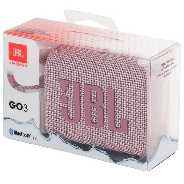 Портативная колонка JBL GO 3 Pink, Розовый — фото 9