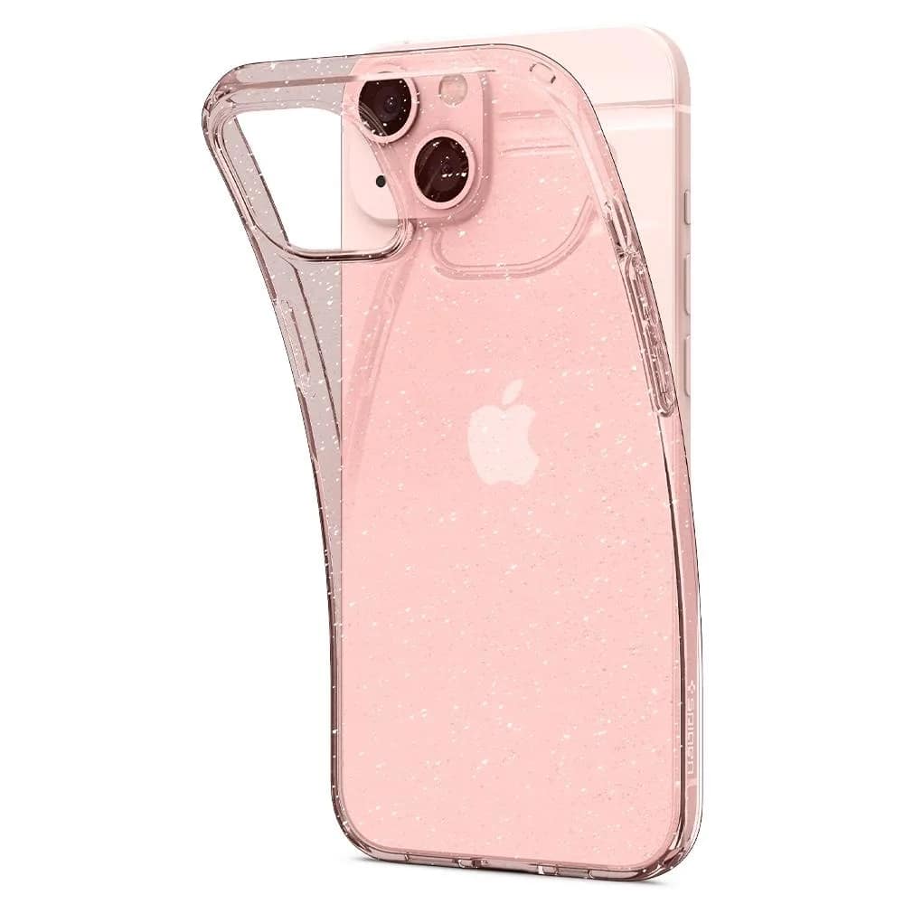Чехол Spigen Liquid Crystal для iPhone 13 Mini Glitter Rose, Pink — фото 6