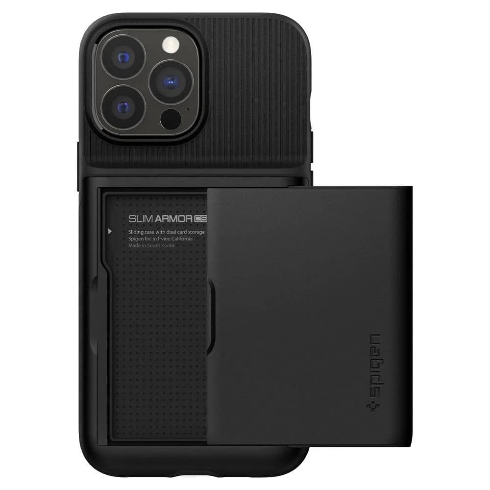 Чехол Spigen Slim Armor CS для iPhone 13 Pro, Black — фото 2