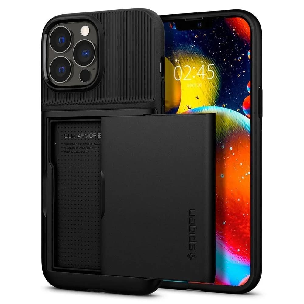 Чехол Spigen Slim Armor CS для iPhone 13 Pro, Black — фото 3