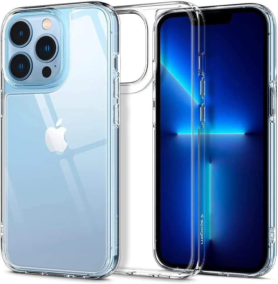 Чехол Spigen Quartz Hybrid для iPhone 13 Pro Crystal Clear, Прозрачный — фото 2