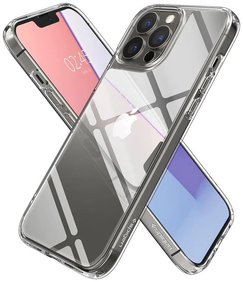 Чехол Spigen Quartz Hybrid для iPhone 13 Pro Crystal Clear, Прозрачный — фото 4