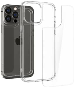 Чехол Spigen Quartz Hybrid для iPhone 13 Pro Crystal Clear, Прозрачный — фото 5