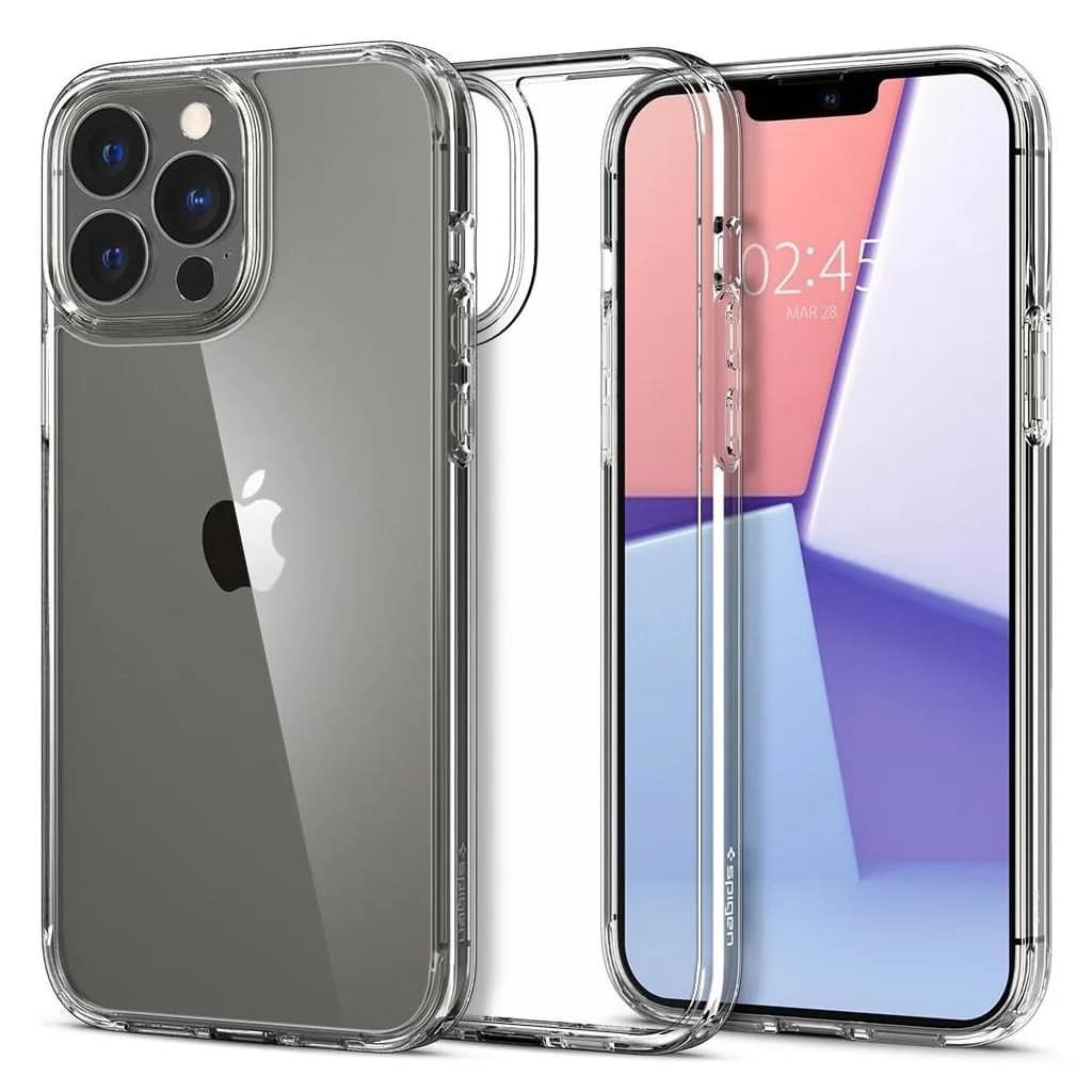 Чехол Spigen Ultra Hybrid для iPhone 13 Pro Crystal Clear, Прозрачный — фото 7