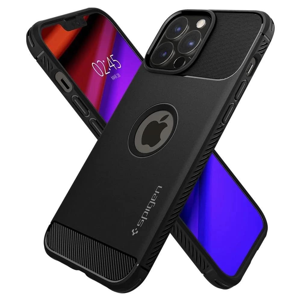 Чехол Spigen Rugged Armor для iPhone 13 Pro Matte, Black — фото 7