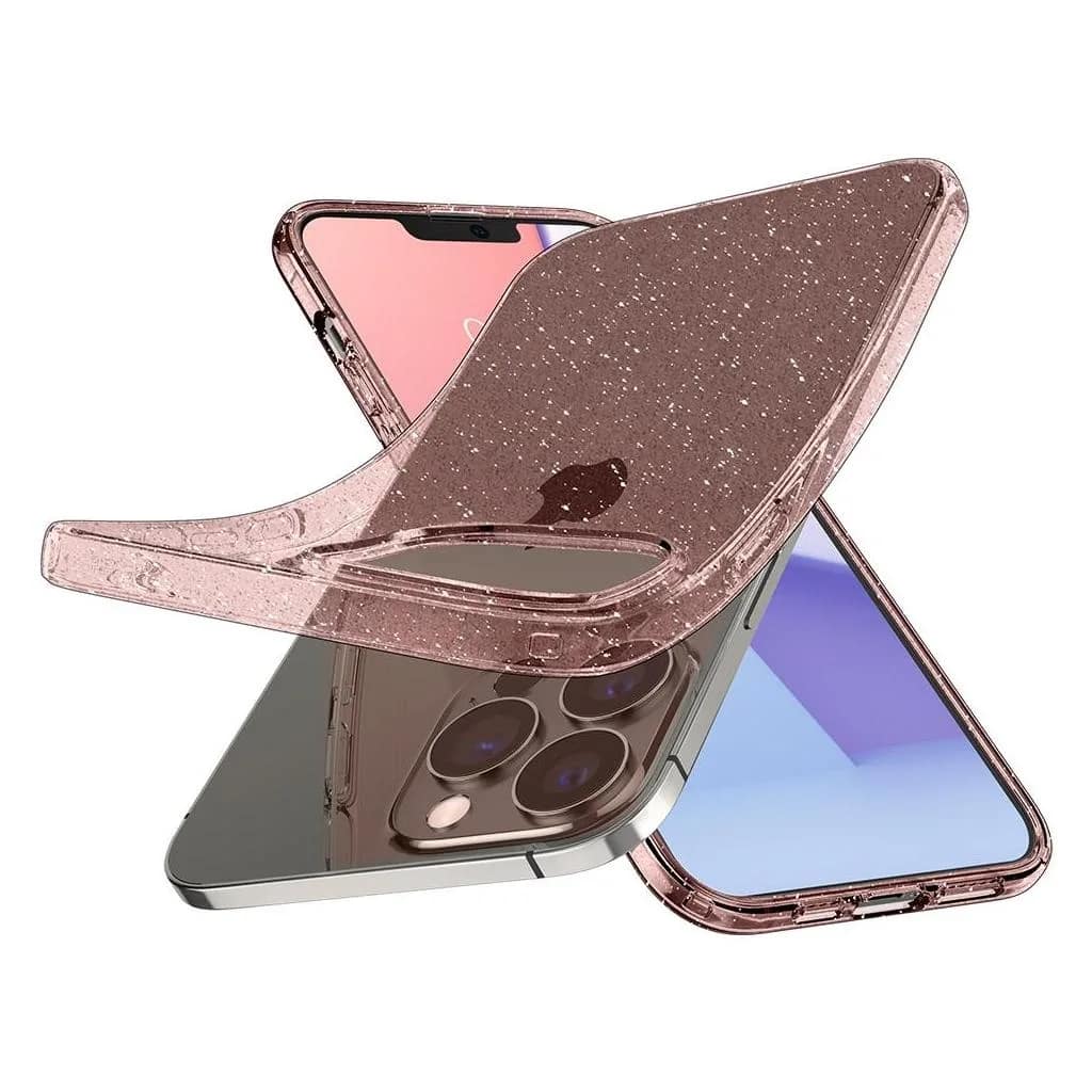 Чехол Spigen Liquid Crystal для iPhone 13 Pro Glitter Rose, Pink — фото 2