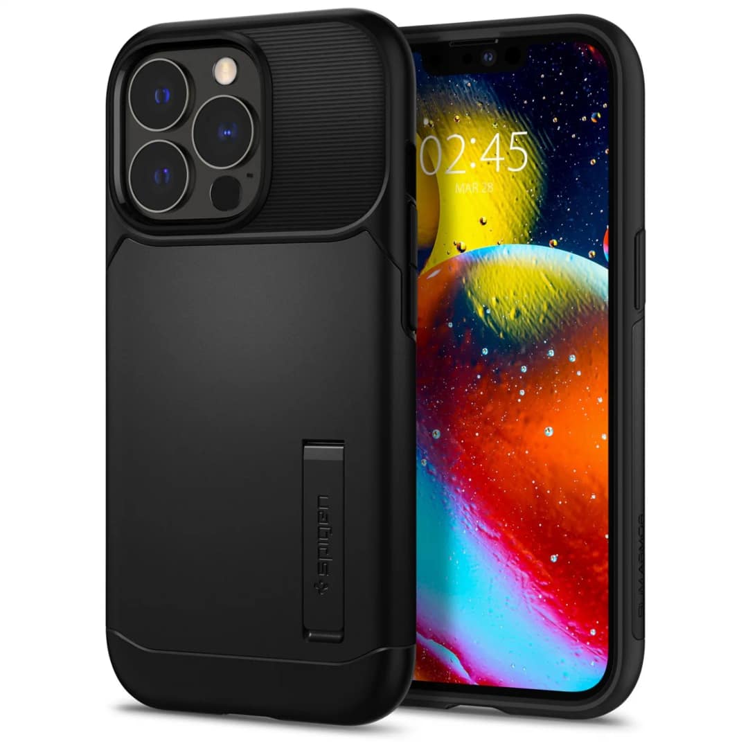Чехол Spigen Slim Armor для iPhone 13 Pro, Black — фото 4
