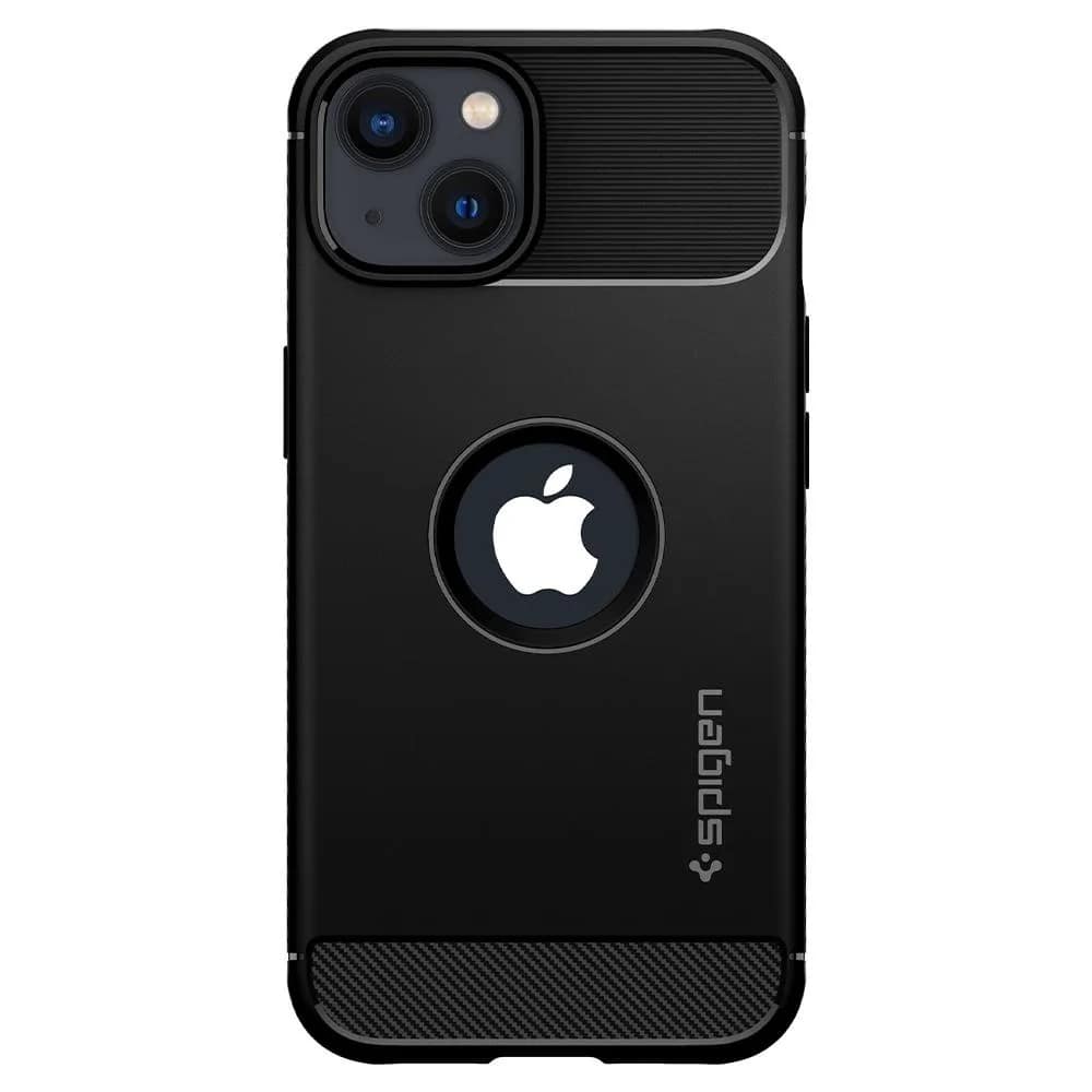 Чехол Spigen Rugged Armor для iPhone 13 Matte, Black — фото 6