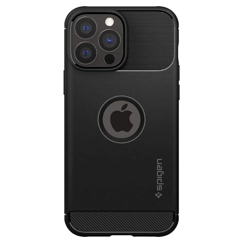 Чехол Spigen Rugged Armor для iPhone 13 Pro Max Matte, Black — фото 2