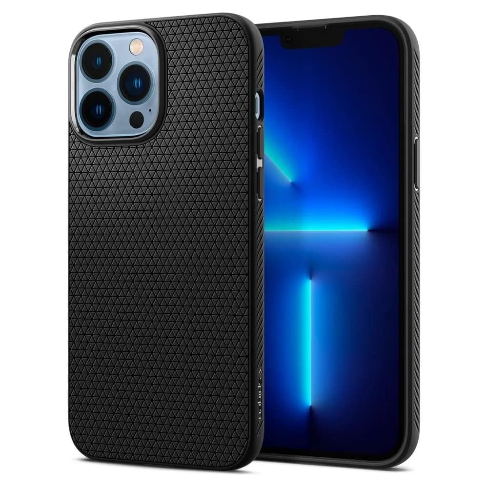 Чехол Spigen Liquid Air для iPhone 13 Pro Max Matte, Black — фото 2