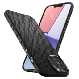 Чехол Spigen Liquid Air для iPhone 13 Pro Max Matte, Black — фото 9