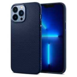 Чехол Spigen Liquid Air для iPhone 13 Pro Max Navy Blue, Midnight Blue — фото 9