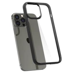 Чехол Spigen Ultra Hybrid для iPhone 13 Pro Max Matte Black, Прозрачный — фото 1