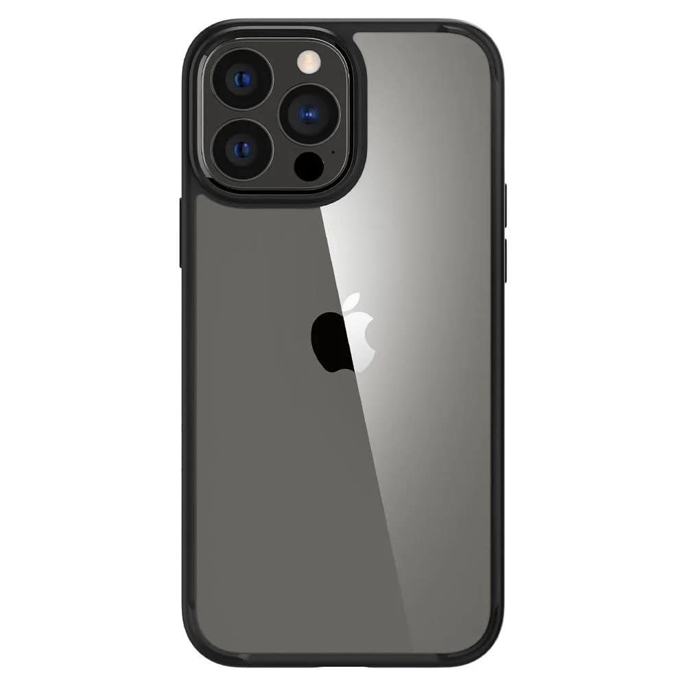 Чехол Spigen Ultra Hybrid для iPhone 13 Pro Max Matte Black, Прозрачный — фото 6