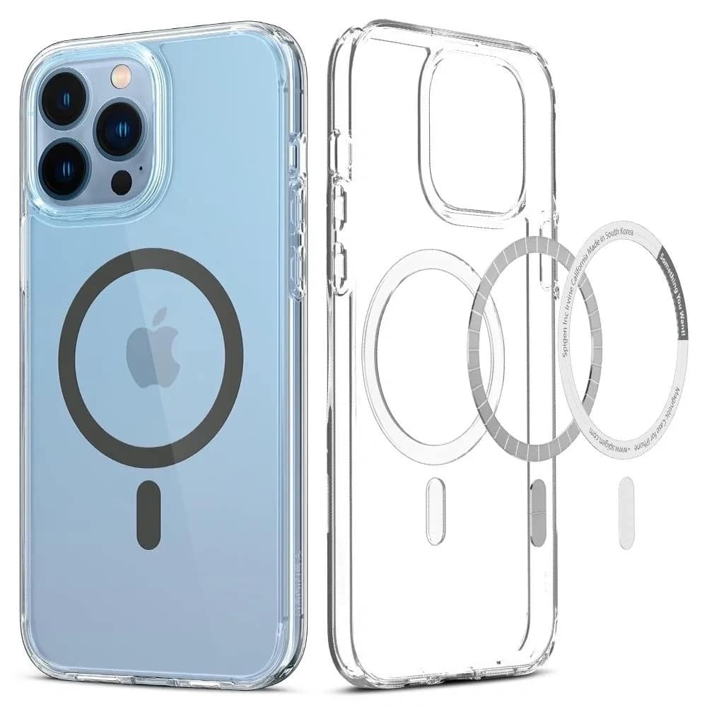 Чехол Spigen Ultra Hybrid Mag Magsafe для iPhone 13 Pro Max Graphite, Прозрачный — фото 4