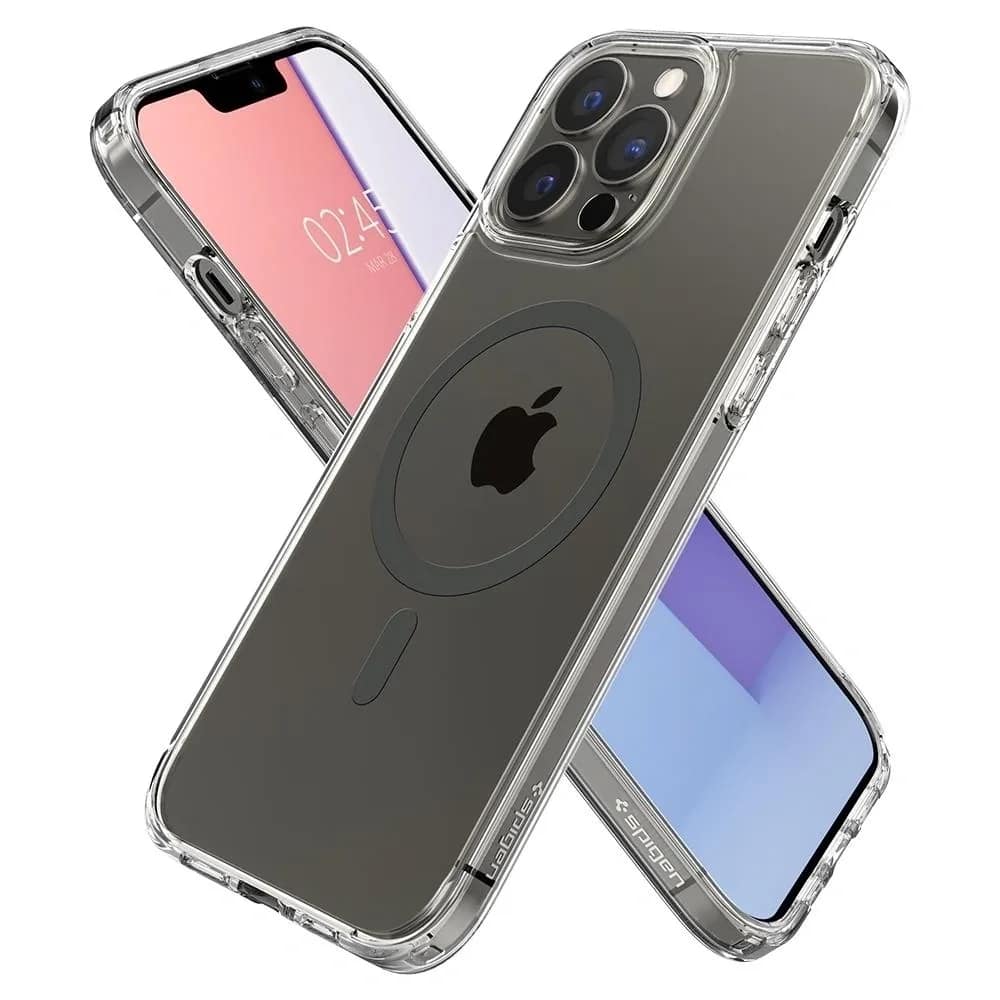 Чехол Spigen Ultra Hybrid Mag Magsafe для iPhone 13 Pro Max Graphite, Прозрачный — фото 9