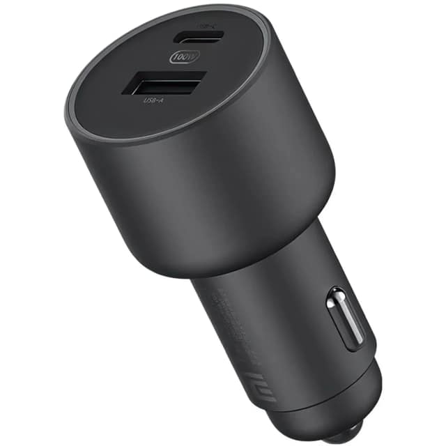 Автомобильное зарядное устройство XiaoMi 100W USB-A USB-C BHR4460CN, Black