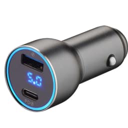 Автомобильное зарядное устройство Deppa 36W USB-A USB-C 11294 Graphite, Gray — фото 1