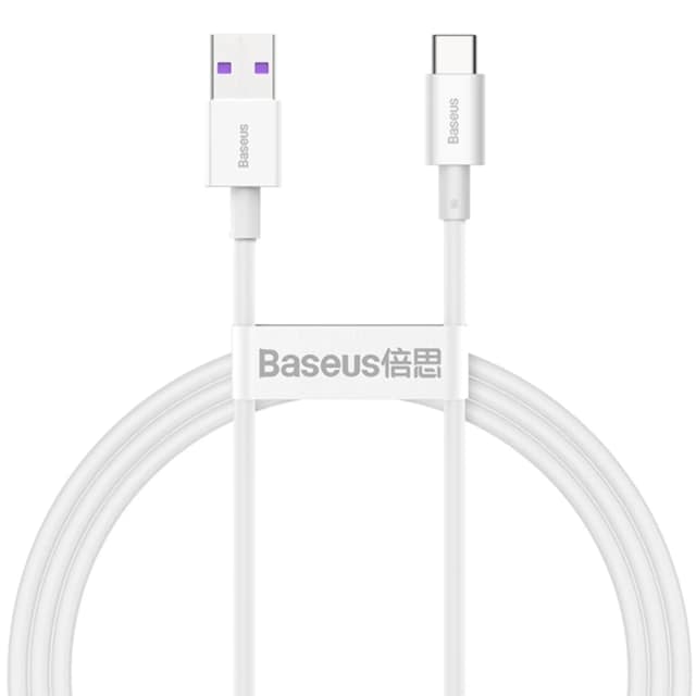 Кабель Baseus Superior Series Fast Charging Data Cable USB to Type-C 66W 1m CATYS-02 White, Белый