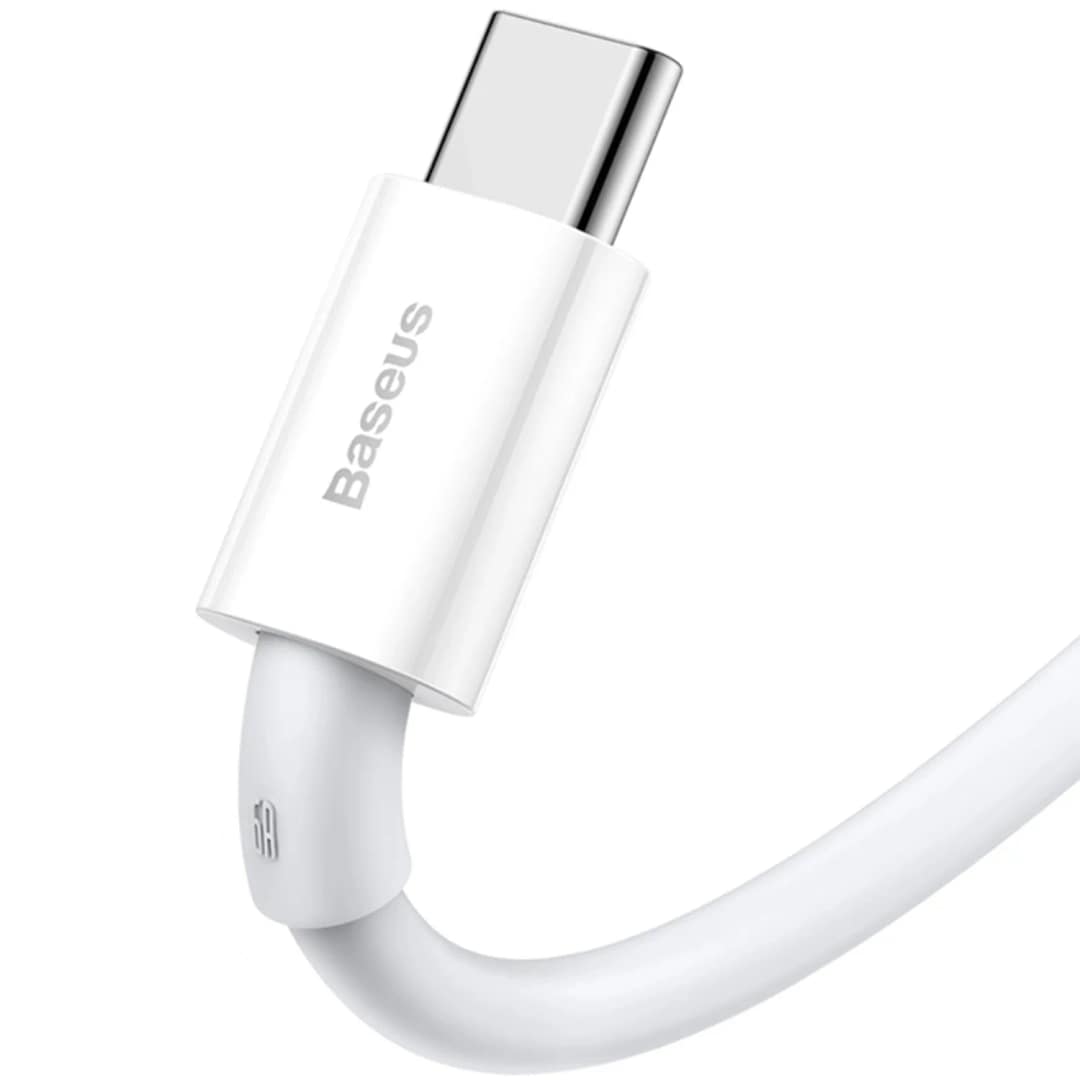 Кабель Baseus Superior Series Fast Charging Data Cable USB to Type-C 66W 1m CATYS-02 White, Белый — фото 2
