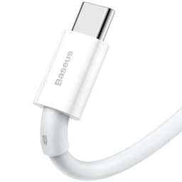 Кабель Baseus Superior Series Fast Charging Data Cable USB to Type-C 66W 1m CATYS-02 White, Белый — фото 2