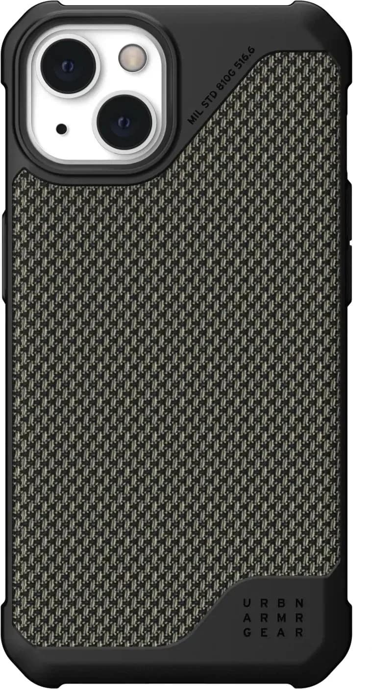 Чехол UAG Metropolis LT для iPhone 13 Kevlar, Olive — фото 3