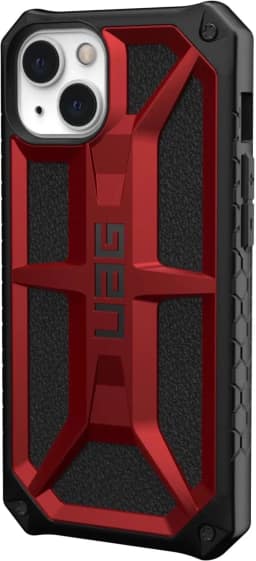 Чехол UAG Monarch для iPhone 13 Crimson, Black-Red — фото 4