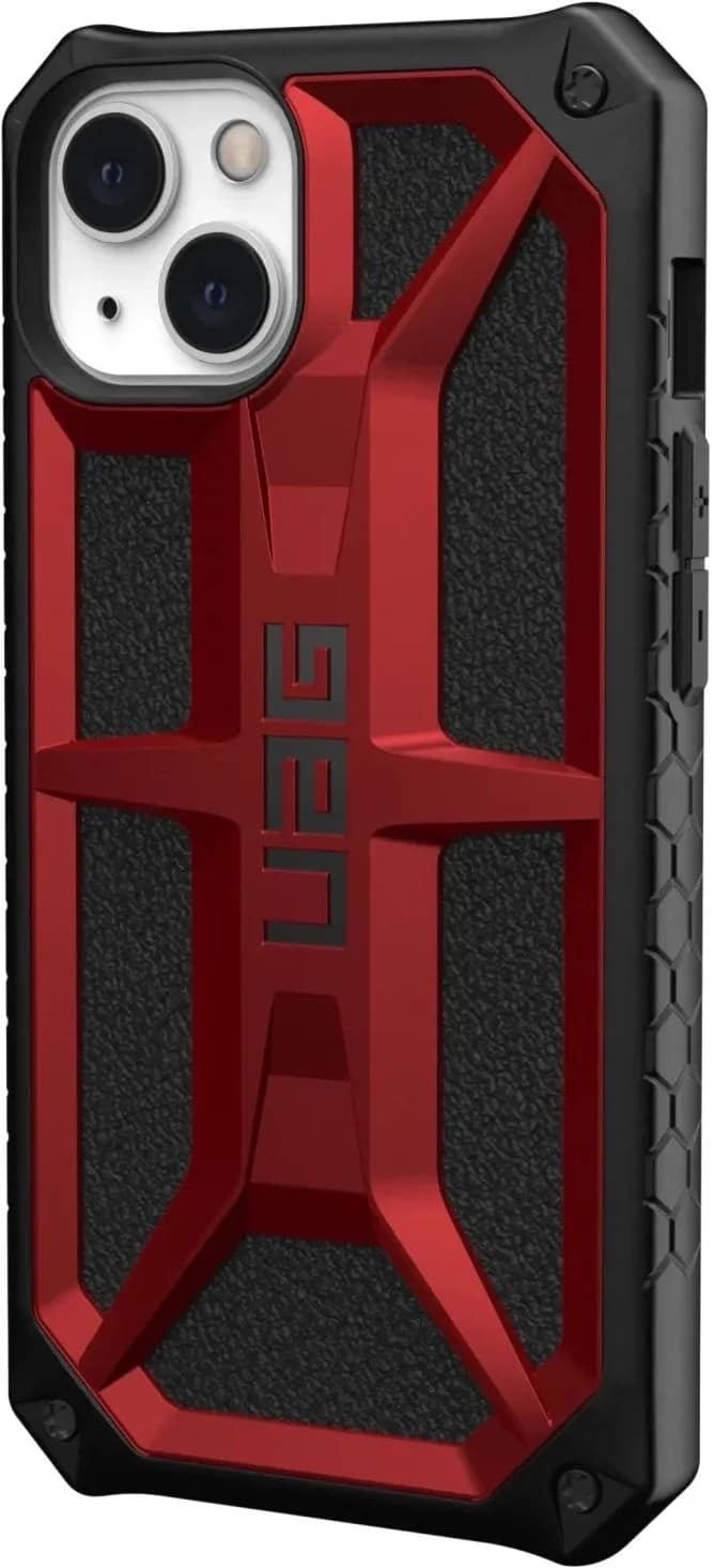 Чехол UAG Monarch для iPhone 13 Crimson, Black-Red — фото 5
