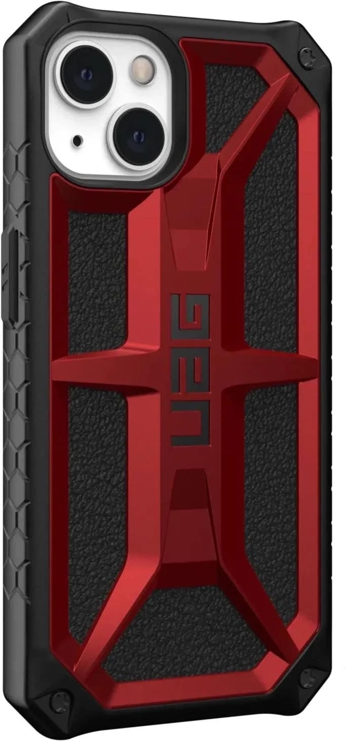 Чехол UAG Monarch для iPhone 13 Crimson, Black-Red — фото 6