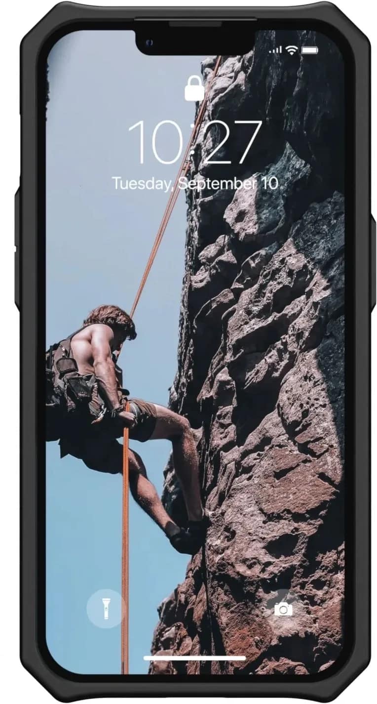 Чехол UAG Monarch для iPhone 13 Carbon Fiber, Black — фото 6