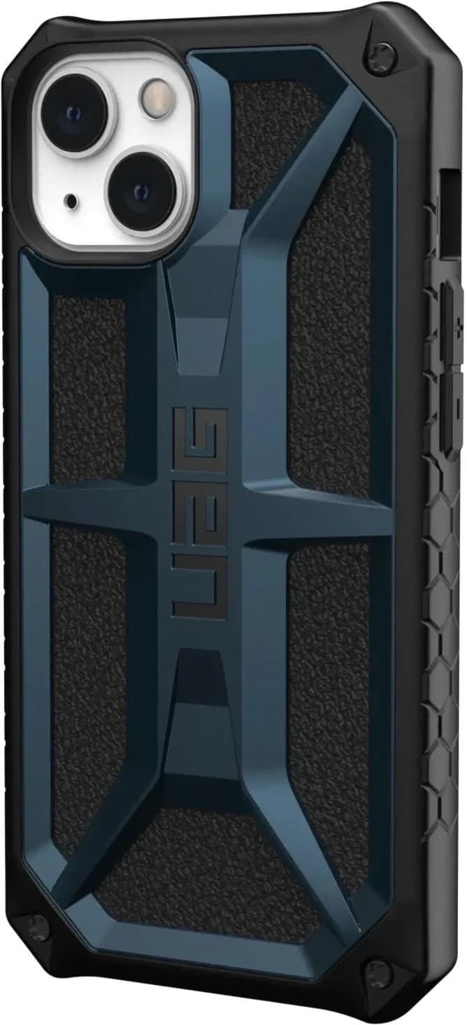 Чехол UAG Monarch для iPhone 13 Mallard, Black-Blue — фото 4