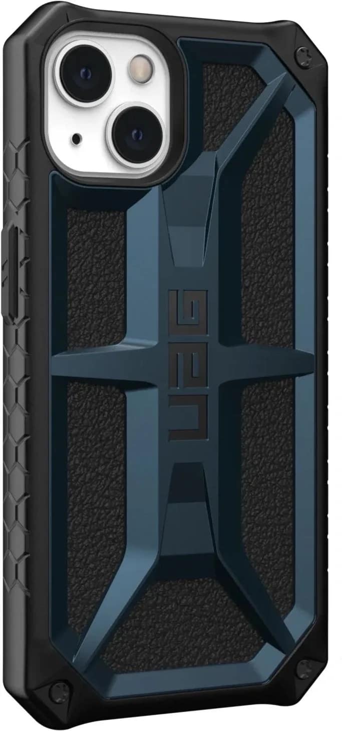 Чехол UAG Monarch для iPhone 13 Mallard, Black-Blue — фото 5