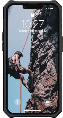Чехол UAG Monarch для iPhone 13 Mallard, Black-Blue — фото 6