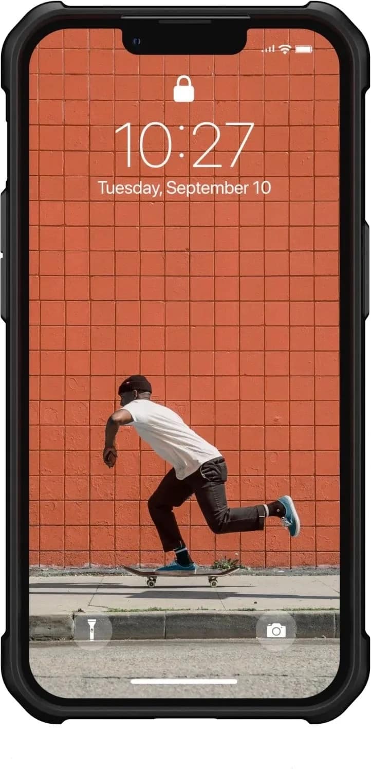 Чехол UAG Metropolis LT with MagSafe для iPhone 13 Pro Kevlar, Black — фото 3