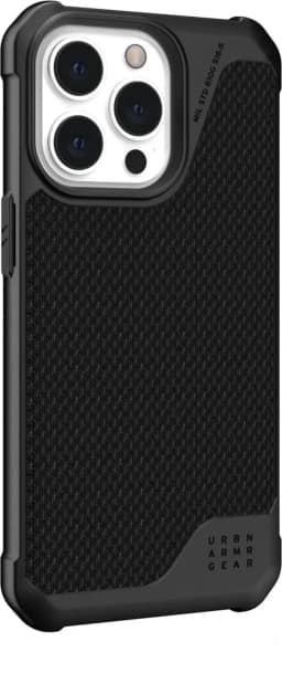 Чехол UAG Metropolis LT with MagSafe для iPhone 13 Pro Kevlar, Black — фото 4
