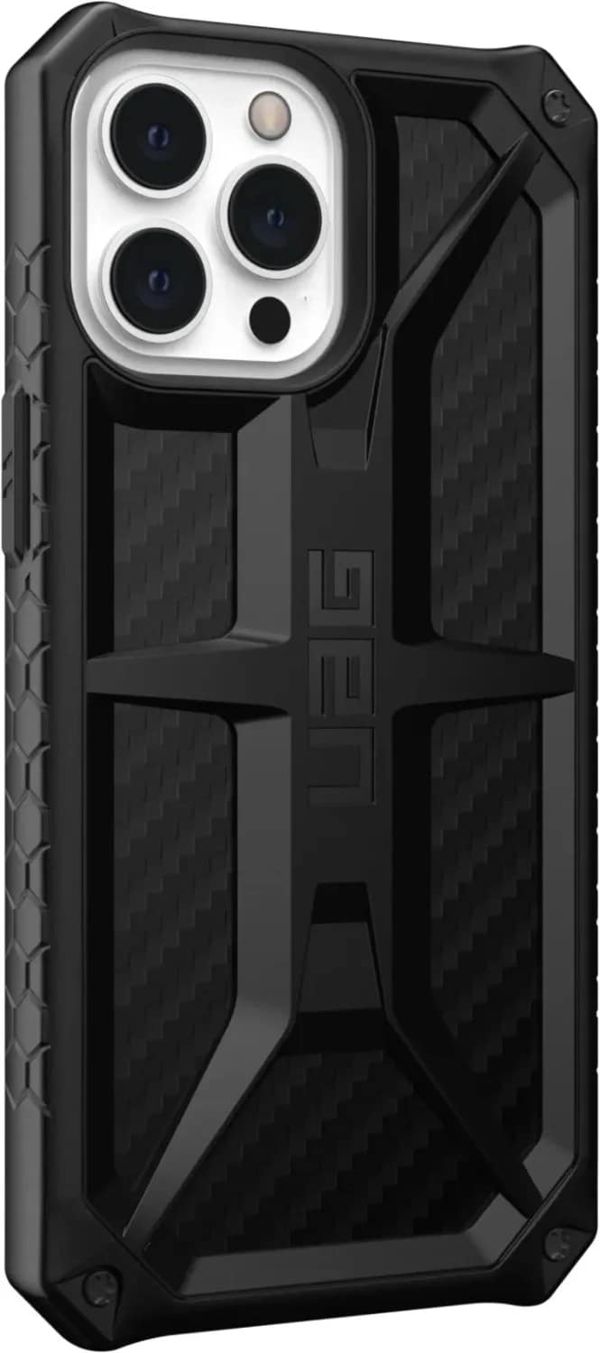 Чехол UAG Monarch для iPhone 13 Pro Max Carbon Fiber, Black — фото 3