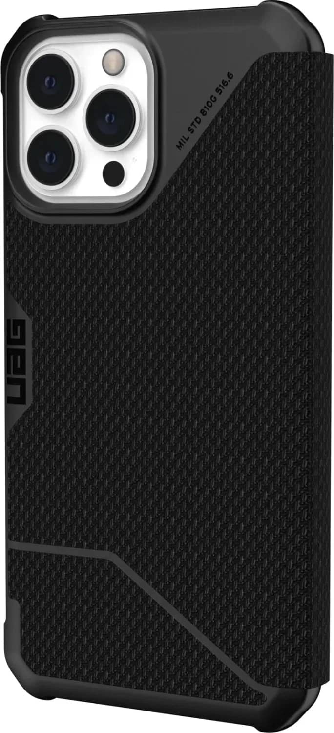 Чехол UAG Metropolis Folio для iPhone 13 Pro Max Kevlar, Black — фото 3