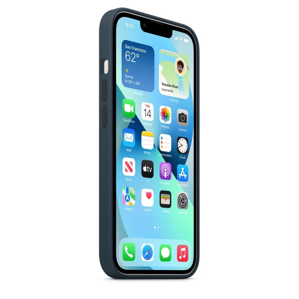Накладка силиконовая MItrifON для iPhone 13 Dark Blue, Midnight Blue — фото 3