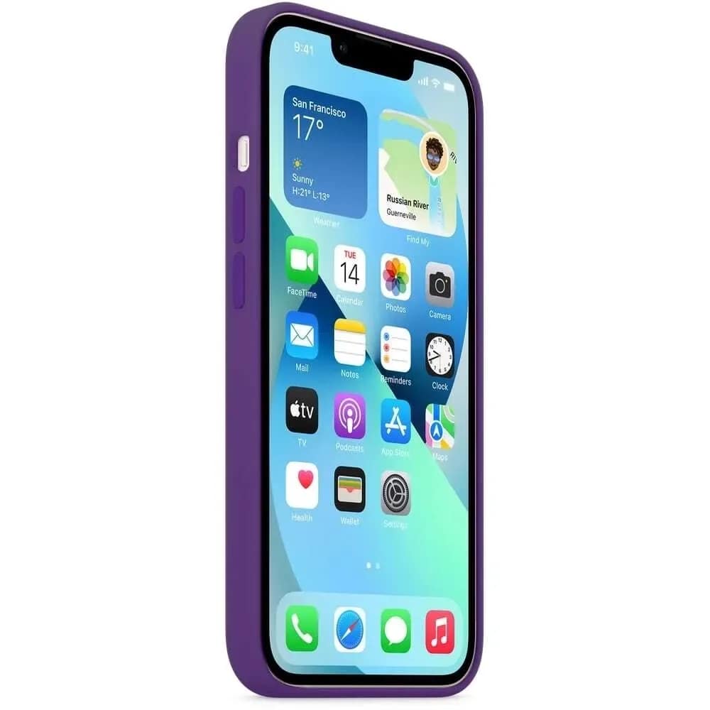 Накладка силиконовая MItrifON для iPhone 13 Pro Dark Purple, Violet — фото 2