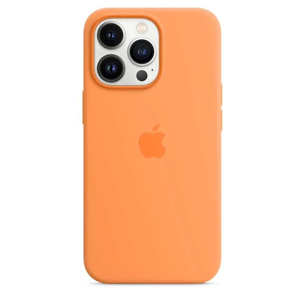 Силиконовый чехол Apple MagSafe для iPhone 13 Pro Spring Mimosa, Orange — фото 5