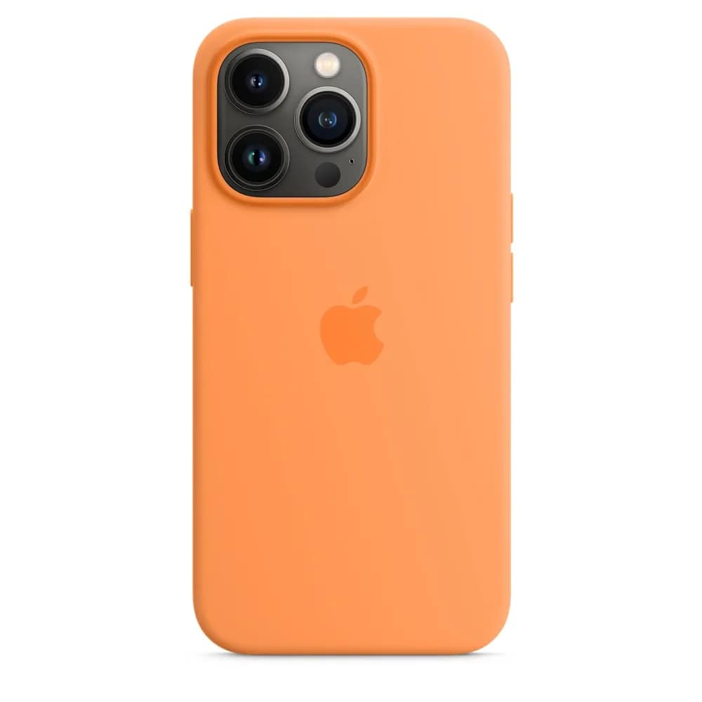 Силиконовый чехол Apple MagSafe для iPhone 13 Pro Spring Mimosa, Orange — фото 6