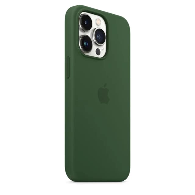 Силиконовый чехол Apple MagSafe для iPhone 13 Pro Green Clover, Midnight Green