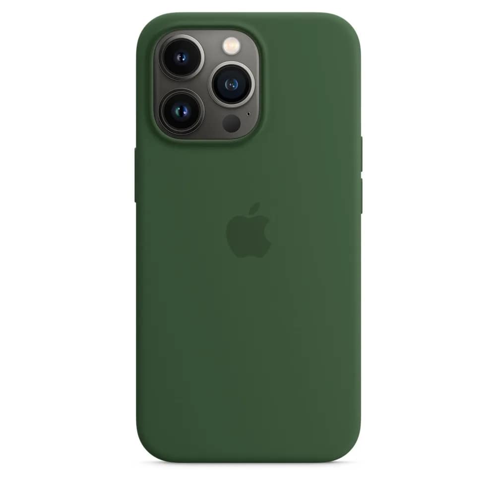 Силиконовый чехол Apple MagSafe для iPhone 13 Pro Green Clover, Midnight Green — фото 2