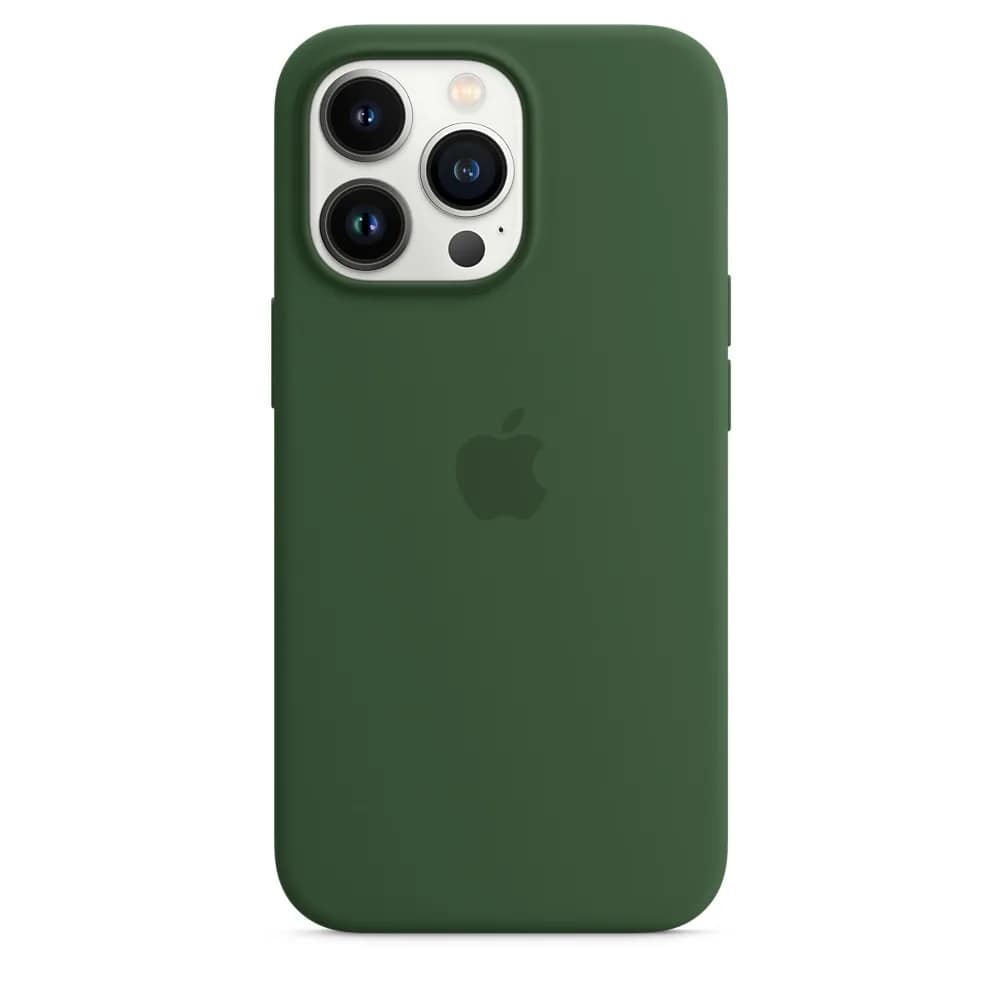 Силиконовый чехол Apple MagSafe для iPhone 13 Pro Green Clover, Midnight Green — фото 4