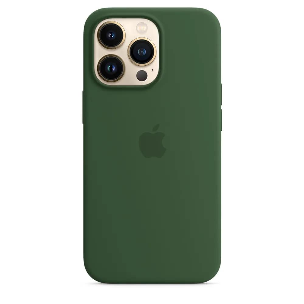 Силиконовый чехол Apple MagSafe для iPhone 13 Pro Green Clover, Midnight Green — фото 5