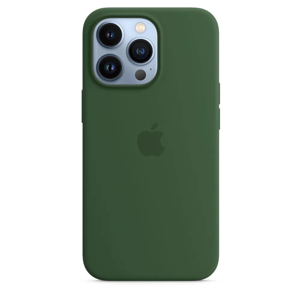 Силиконовый чехол Apple MagSafe для iPhone 13 Pro Green Clover, Midnight Green — фото 6