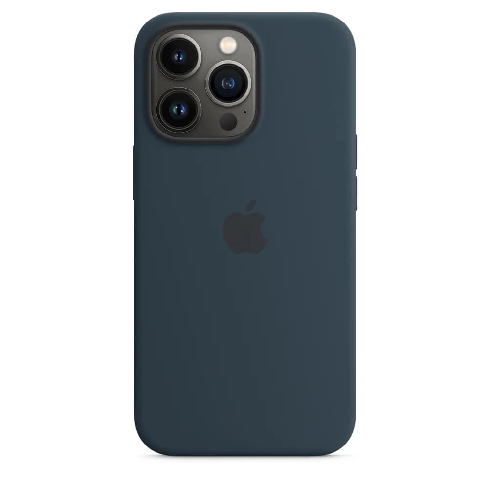 Силиконовый чехол Apple MagSafe для iPhone 13 Pro Blue Whirlpool, Midnight Blue — фото 3