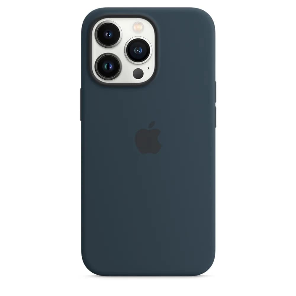 Силиконовый чехол Apple MagSafe для iPhone 13 Pro Blue Whirlpool, Midnight Blue — фото 5