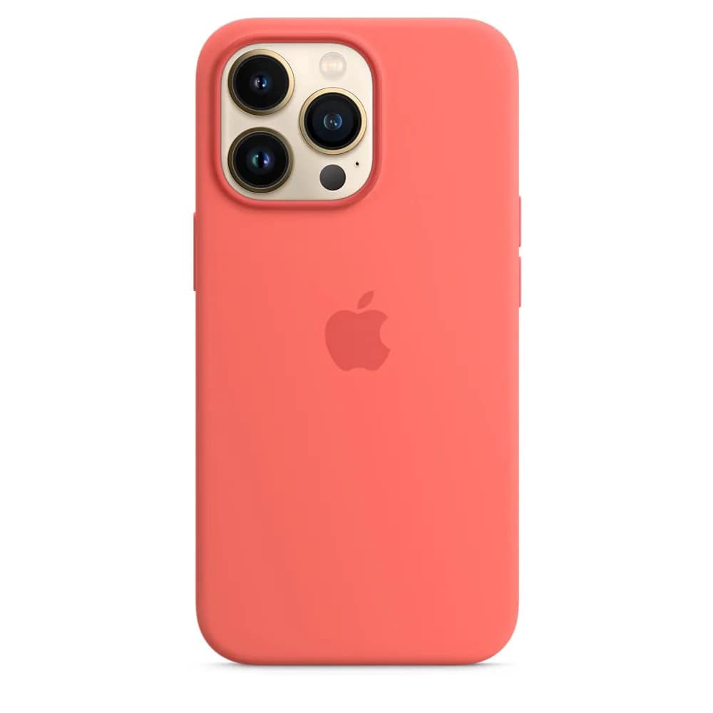 Силиконовый чехол Apple MagSafe для iPhone 13 Pro Розовый помело, Pink — фото 4