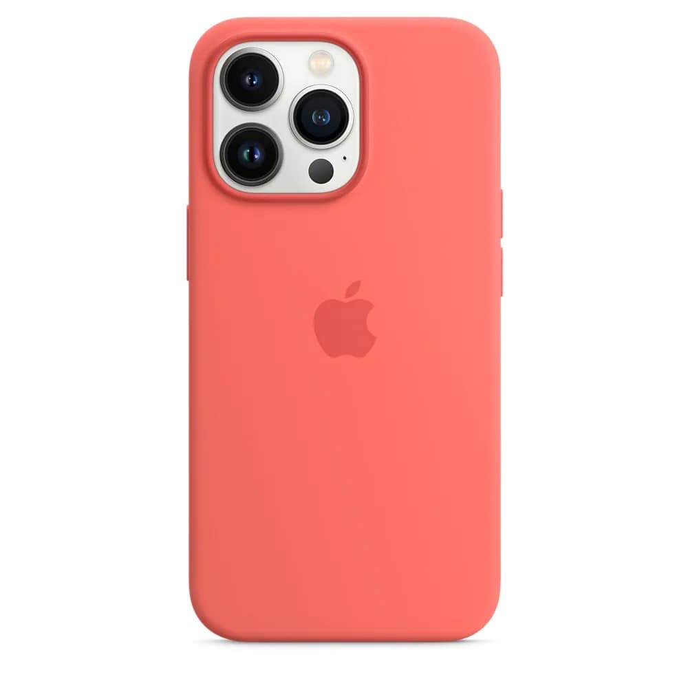 Силиконовый чехол Apple MagSafe для iPhone 13 Pro Розовый помело, Pink — фото 5